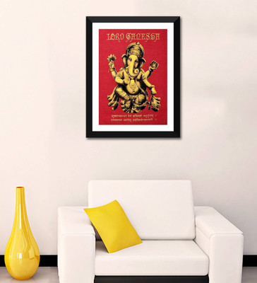 

Aabhaas Ganesha Wall Poster Fine Art Print(12 inch X 18 inch, Rolled)