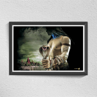 

Aabhaas Shiva Wall Poster Fine Art Print(12 inch X 18 inch, Rolled)