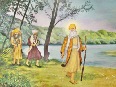 

Aabhaas Guru Nanak Wall Poster Fine Art Print(12 inch X 18 inch, Rolled)