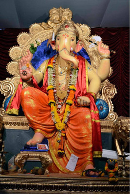 

Aabhaas Ganesha Wall Poster Fine Art Print(12 inch X 18 inch, Rolled)