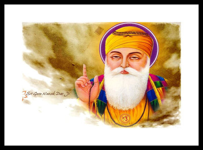 

Aabhaas Guru Nanak Wall Poster Fine Art Print(12 inch X 18 inch, Rolled)