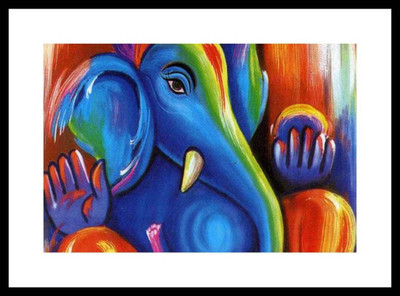

Aabhaas Ganesha Wall Poster Fine Art Print(12 inch X 18 inch, Rolled)