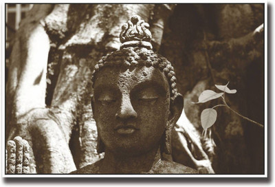 

Aabhaas Buddha Wall Poster Fine Art Print(12 inch X 18 inch, Rolled)