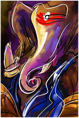 

Aabhaas Ganesha Wall Poster Fine Art Print(12 inch X 18 inch, Rolled)