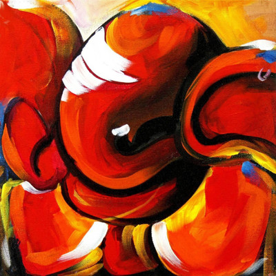 

Aabhaas Ganesha Wall Poster Fine Art Print(12 inch X 18 inch, Rolled)