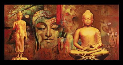 

Aabhaas Buddha Wall Poster Fine Art Print(12 inch X 18 inch, Rolled)