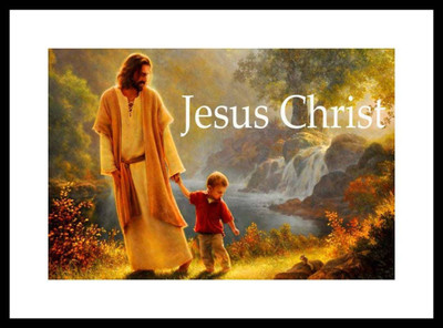 

Aabhaas Jesus Christ Wall Poster Fine Art Print(12 inch X 18 inch, Rolled)