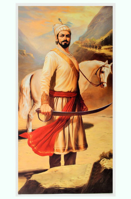 

Aabhaas Shivaji Wall Poster Fine Art Print(12 inch X 18 inch, Rolled)