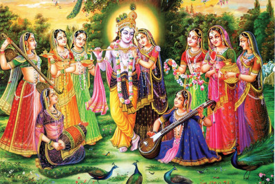 

Aabhaas Krishna Wall Poster Fine Art Print(12 inch X 18 inch, Rolled)