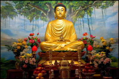 

Aabhaas Buddha Wall Poster Fine Art Print(12 inch X 18 inch, Rolled)
