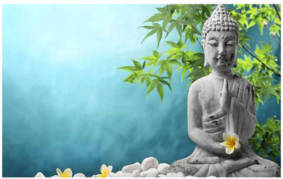 

Aabhaas Buddha Wall Poster Fine Art Print(12 inch X 18 inch, Rolled)