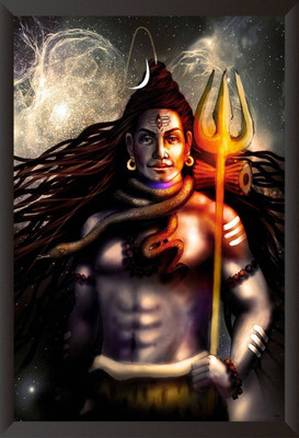 

Aabhaas Shiva Wall Poster Fine Art Print(12 inch X 18 inch, Rolled)