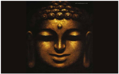 Aabhaas Buddha Wall Poster Fine Art Print(12 inch X 18 inch, Rolled)