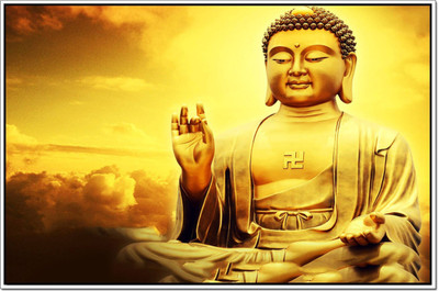 

Aabhaas Buddha Wall Poster Fine Art Print(12 inch X 18 inch, Rolled)