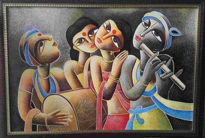 

Aabhaas Krishna Wall Poster Fine Art Print(12 inch X 18 inch, Rolled)