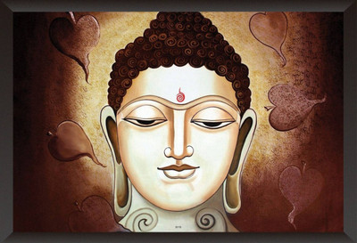 

Aabhaas Buddha Wall Poster Fine Art Print(12 inch X 18 inch, Rolled)