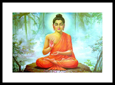 

Aabhaas Buddha Wall Poster Fine Art Print(12 inch X 18 inch, Rolled)