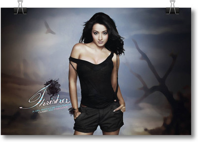 

Aabhaas Trisha Krishnan Wall Poster Fine Art Print(12 inch X 18 inch, Rolled)