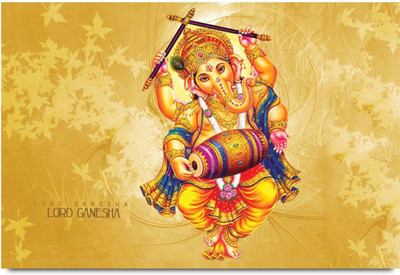 

Aabhaas Ganesha Wall Poster Fine Art Print(12 inch X 18 inch, Rolled)