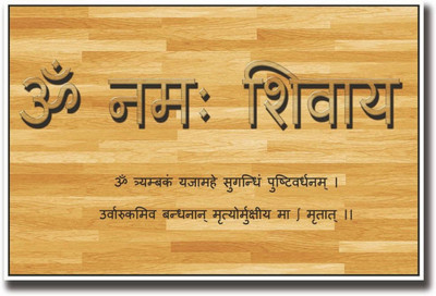 

Aabhaas OM Namah Shivay Wall Poster Fine Art Print(12 inch X 18 inch, Rolled)