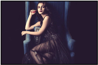 

Aabhaas Alia Bhatt Wall Poster Fine Art Print(12 inch X 18 inch, Rolled)
