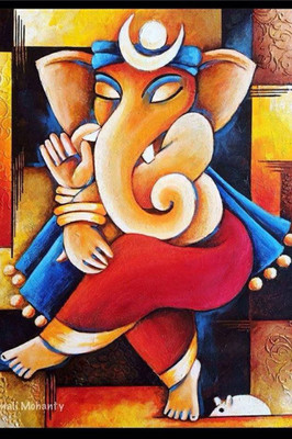 

Aabhaas Ganesha Wall Poster Fine Art Print(12 inch X 18 inch, Rolled)