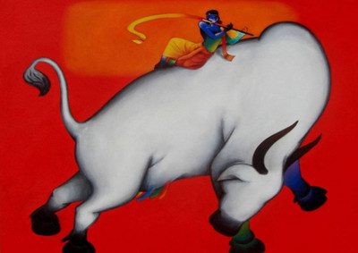 

Aabhaas Krishna Wall Poster Fine Art Print(12 inch X 18 inch, Rolled)