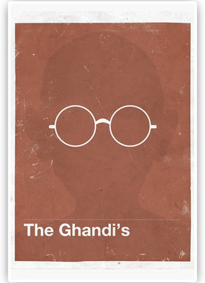 

Aabhaas Mahatma Gandhi Wall Poster Fine Art Print(12 inch X 18 inch, Rolled)