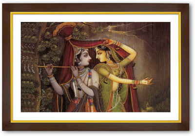 

Aabhaas Radha Krishna Wall Poster Fine Art Print(12 inch X 18 inch, Rolled)