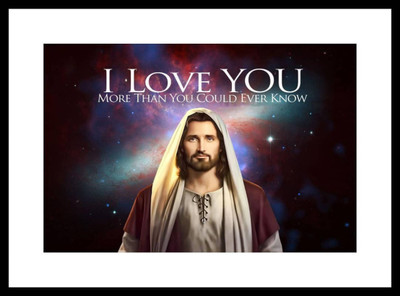 

Aabhaas Jesus Christ Wall Poster Fine Art Print(12 inch X 18 inch, Rolled)
