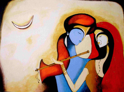 

Aabhaas Krishna Wall Poster Fine Art Print(12 inch X 18 inch, Rolled)