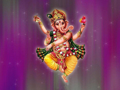 

Aabhaas Ganesha Wall Poster Fine Art Print(12 inch X 18 inch, Rolled)