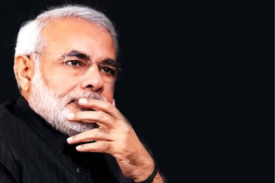 Aabhaas Narendra Modi Wall Poster Fine Art Print(12 inch X 18 inch, Rolled)