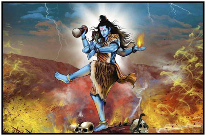 

Aabhaas Shiva Wall Poster Fine Art Print(12 inch X 18 inch, Rolled)
