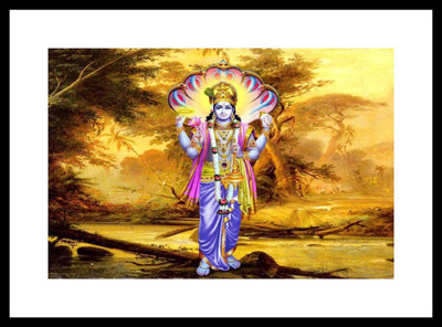 

Aabhaas Vishnu Wall Poster Fine Art Print(12 inch X 18 inch, Rolled)