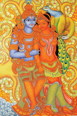 

Aabhaas Krishna Wall Poster Fine Art Print(12 inch X 18 inch, Rolled)