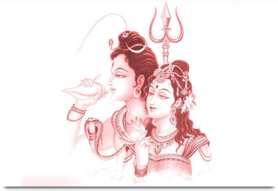 

Aabhaas Shiva Parvathi Wall Poster Fine Art Print(12 inch X 18 inch, Rolled)