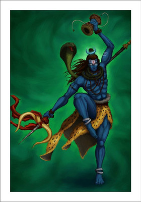 

Aabhaas Shiva Wall Poster Fine Art Print(12 inch X 18 inch, Rolled)