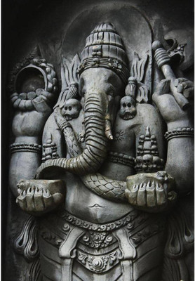 

Aabhaas Ganesha Wall Poster Fine Art Print(12 inch X 18 inch, Rolled)