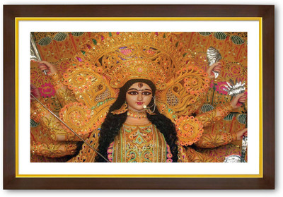 

Aabhaas Mata Lakshmi Wall Poster Fine Art Print(12 inch X 18 inch, Rolled)
