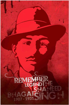 

Aabhaas Bhagat Singh Wall Poster Fine Art Print(12 inch X 18 inch, Rolled)