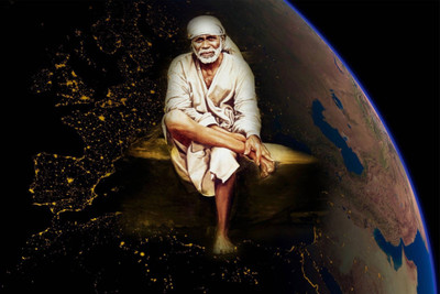 

Aabhaas Sai Baba Wall Poster Fine Art Print(12 inch X 18 inch, Rolled)