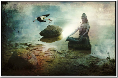 

Aabhaas Shiva Wall Poster Fine Art Print(12 inch X 18 inch, Rolled)