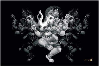 

Aabhaas Ganesha Wall Poster Fine Art Print(12 inch X 18 inch, Rolled)
