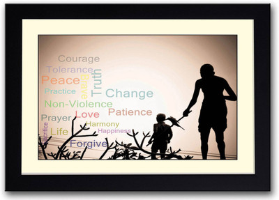 

Aabhaas Mahatma Gandhi Wall Poster Fine Art Print(12 inch X 18 inch, Rolled)