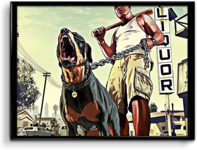

Akhuratha GTA - Grand Theft Auto Fine Quality Wall Poster Paper Print(12 inch X 18 inch, Rolled)