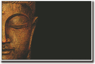 Aabhaas Buddha Wall Poster Fine Art Print(12 inch X 18 inch, Rolled)