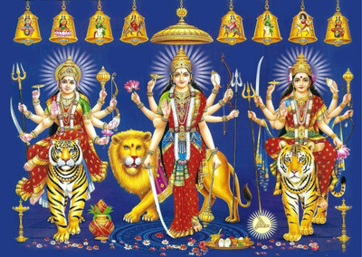 

Aabhaas Mata Lakshmi Wall Poster Fine Art Print(12 inch X 18 inch, Rolled)