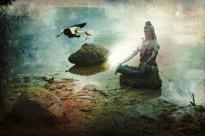 

Aabhaas Shiva Wall Poster Fine Art Print(12 inch X 18 inch, Rolled)