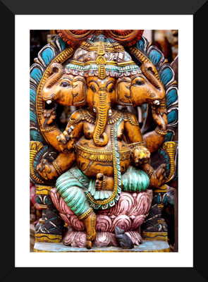 

Aabhaas Ganesha Wall Poster Fine Art Print(12 inch X 18 inch, Rolled)